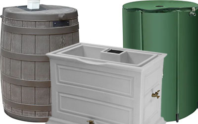 Water capture rain barrels