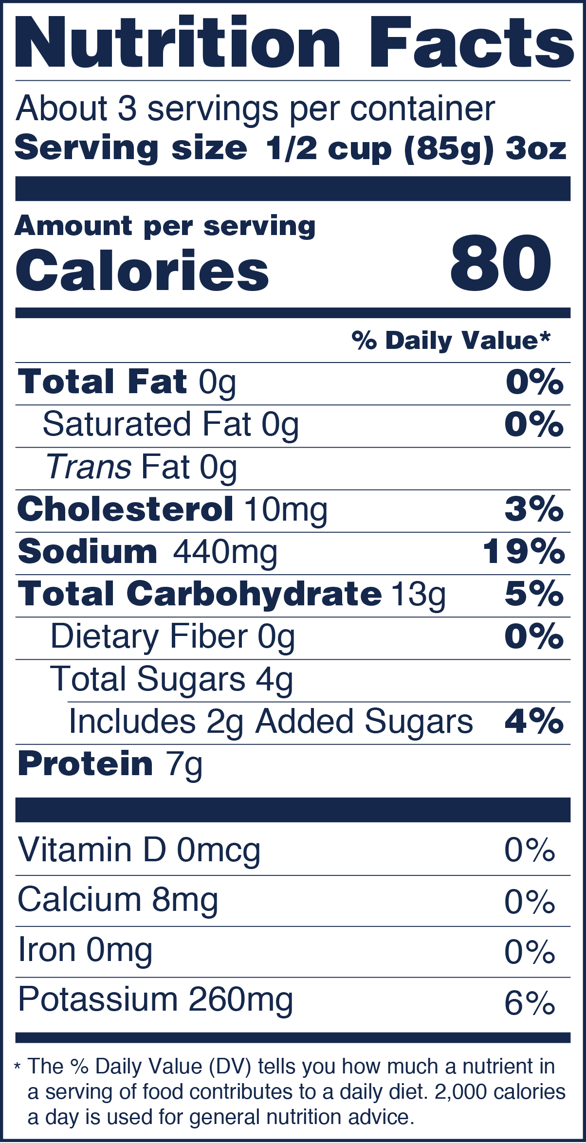 lobster nutrition info